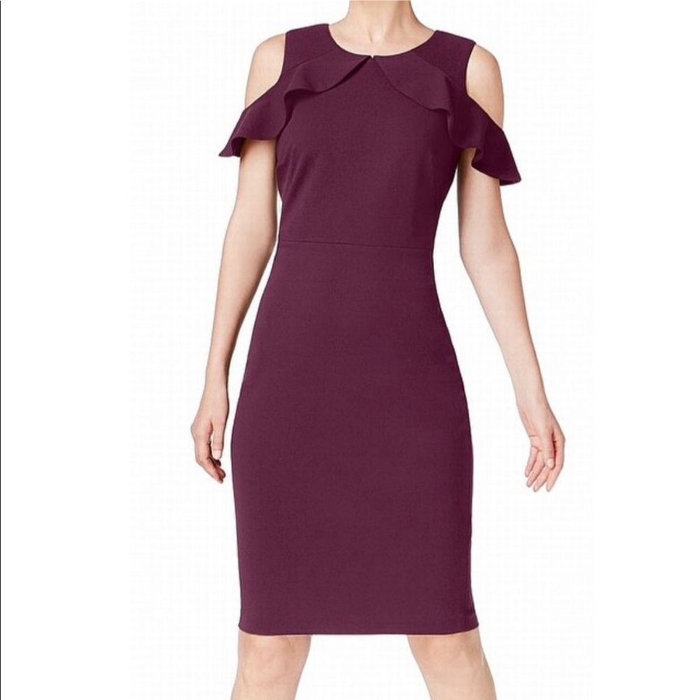 NEW Calvin Klein cold shoulder dress, size 6